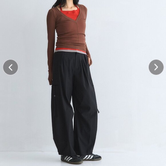 Double-waisted cocoon pants - Picture 6 of 13